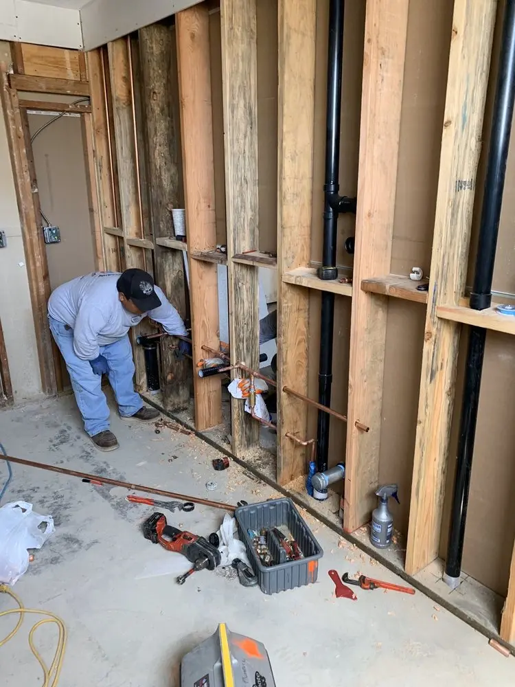 Commercial rough-in plumbing for Water Heater Replacement in River Valley Estates
